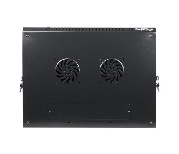 LANBERG Szafa instalacyjna wisząca 19 12U 600X450mm czarna (drzwi szklane) WF01-6412-10B - 455293 - zdjęcie 6